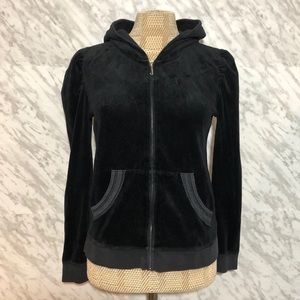 Vintage Juicy Couture Velour Hoodie Black
